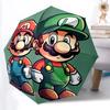 1pc Mario Luigi Automatic Open/close Folding Portable Umbrella with 8-Rib Structure for Women/Men, All-Season Use  A0901150