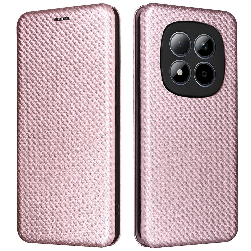 For Xiaomi Redmi Note 15 Pro 4G (Global) Case Carbon Fiber Texture Drop-Proof PU Leather Phone Cover
