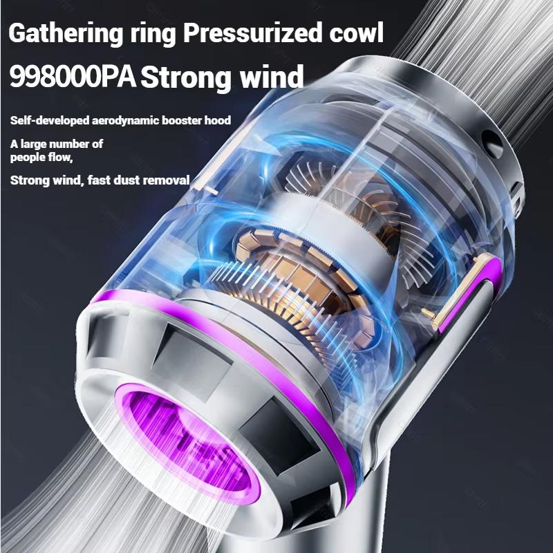 New Car Vacuum Cleaner 998000PA Cordless Powerful Portable Mini Car Vacuum Cleaner for Home Handheld Blower Car Cleaner