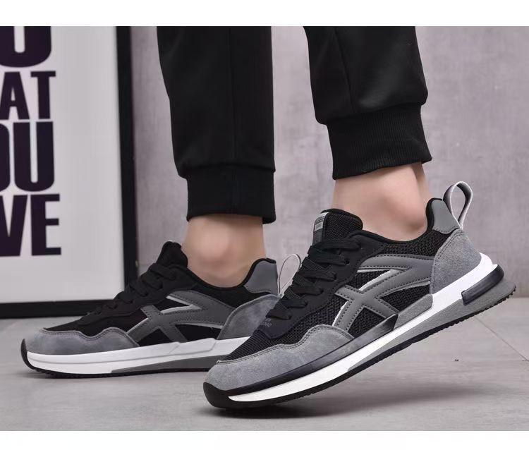 Autumn 2025 Men's Flyknit Breathable Fashion Sneakers - Soft Sole Running Trend Shoes