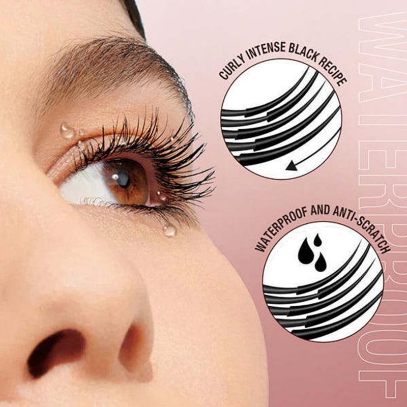 Explosive mascara, natural curling, thick, waterproof, not easy to smudge, styling eyelash primer, Mascara, buy one get one free