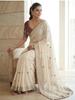 Soft Rangoli Silk Saree for Women | Elegant Sequins Embroidered Saree | Heavy Embroidered Blouse | Wedding, Party & Festive Wear