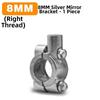 Black Silver Motorcycle Mirror Holder Aluminum Alloy Rearview Holder  for Tricycle Rearview Mirror