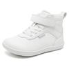 HOBIBEAR Kinder Winterschuhe Barfußschuhe Klein/Groß/Kind Breite Zehenbox Warm mit Kunstfell gefüttert Knöchel Klettverschluss Sneaker