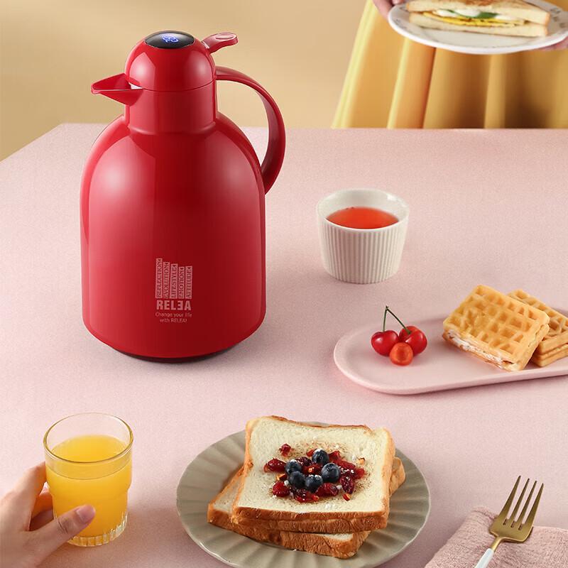 Wushengwu 2.2L Glass Lined Temperature Display Vacuum Flask