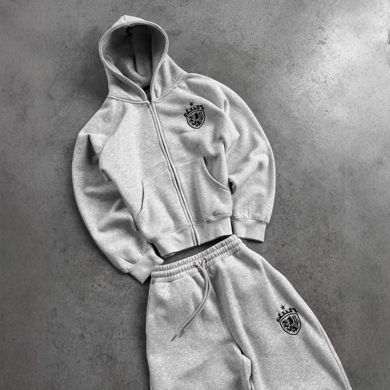 Y2K Style Loose Fit Hoodie Sweatpants Set Streetwear Hip Hop Outfit Casual Long Sleeve Tracksuit Women