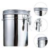 1PC Storage Bottles Stainless Steel Sealed Canister Coffee Flour Sugar Container Holder Can Home Storage Food Storage Containers