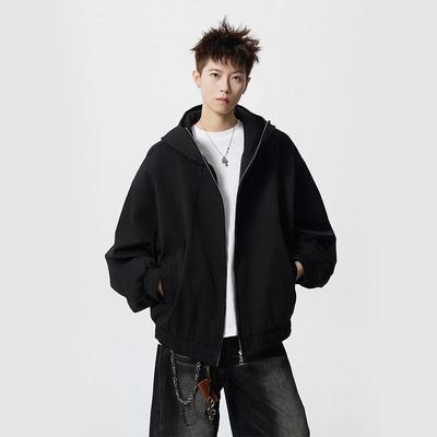 Men's Trendy Hooded Cardigan Sweatshirt - Autumn 2025 Collection, Loose Long Sleeve Youth Jacket