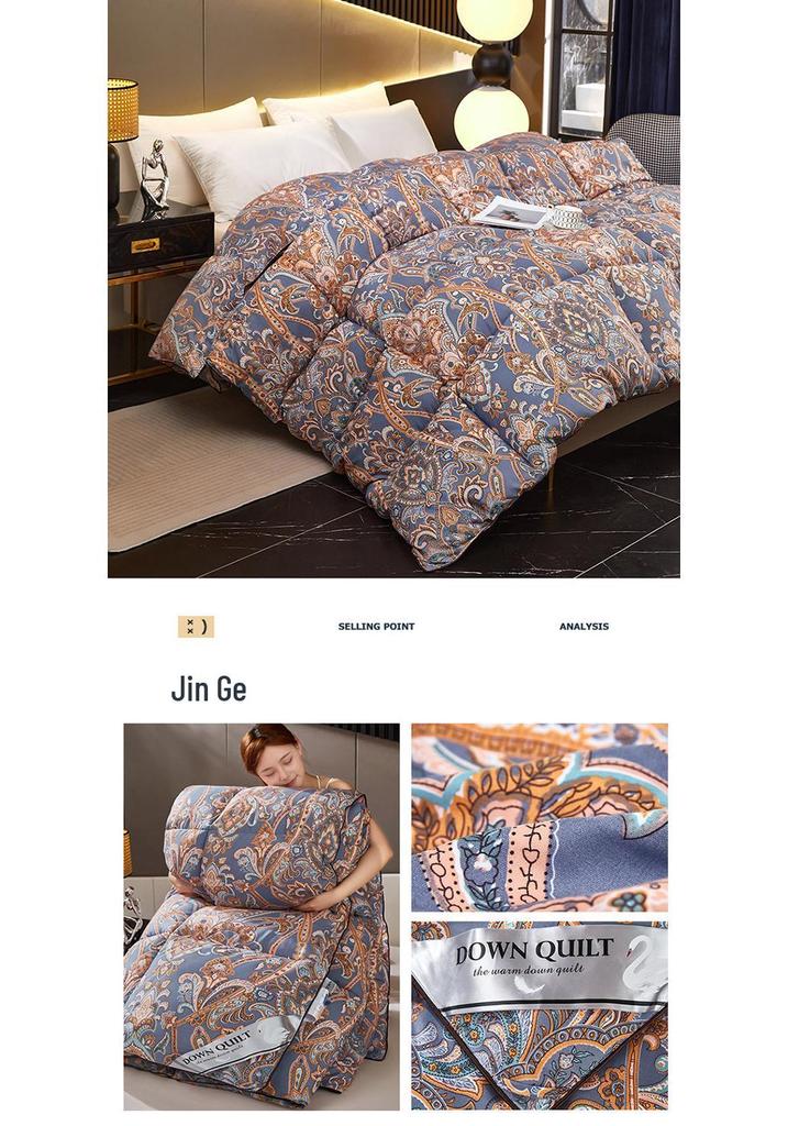 Pure Cotton Chenille Printed Quilt - Seasonal Comfort Collection