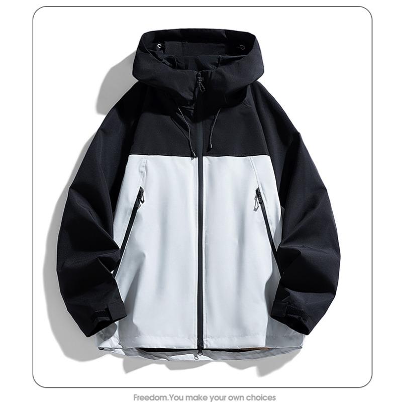 

Куртка мужская демисезонная Shocksuit Мужская тонкая куртка Женский водонепроницаемый ветрозащитный плащ Куртка для альпинизма XL серый/чёрный