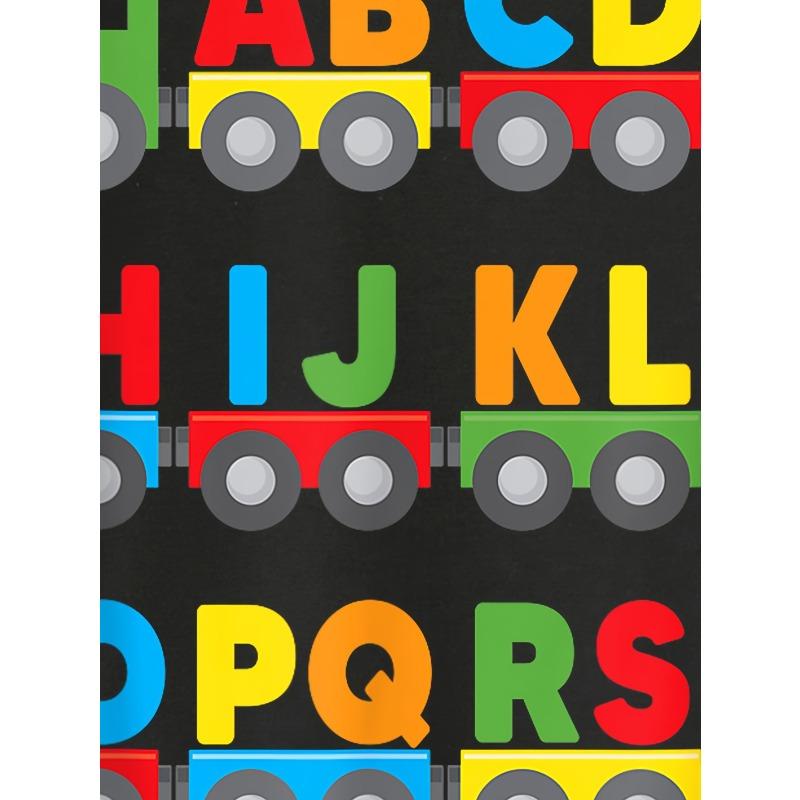 European Size Summer Boys Short Sleeved Round Neck T Shirt Colorful Letter Patterns