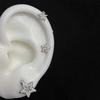 Personality Rhinestones Stud Earrings For Women Men Punk Star Earring Sliver Piercing Ear Studs Couples Fashion Jewelry