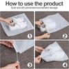 50Pcs Portable Shoe Storage Drawstring Eco Storage Bag for Sundries Travel Makeup Bag Waterproof Transparent Plastic Storage Bag