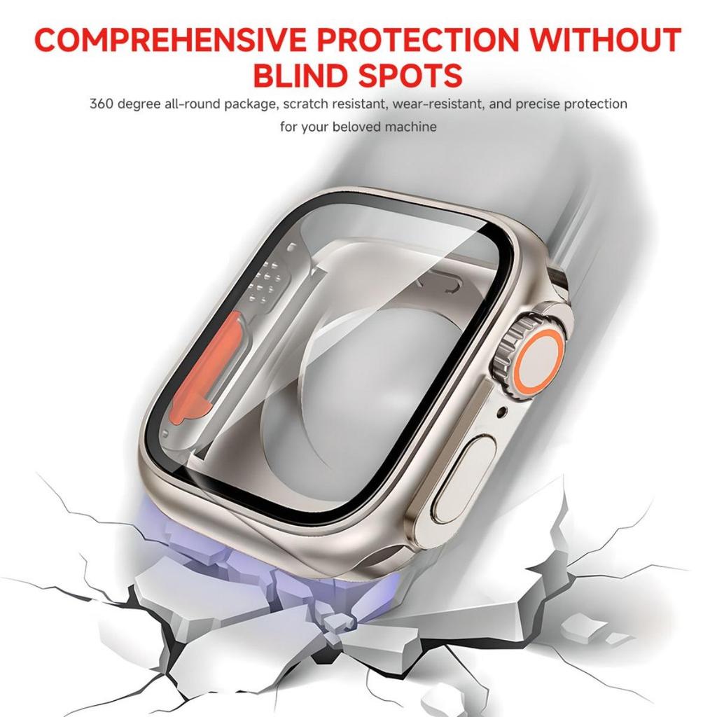 Nylon Loop Strap+PC Case For Apple Watch Series 11 10 42mm 46mm 45mm 44mm 41mm 40mm Cover Band for Iwatch 9 8 7 6 5 SE3/2/1 3 21