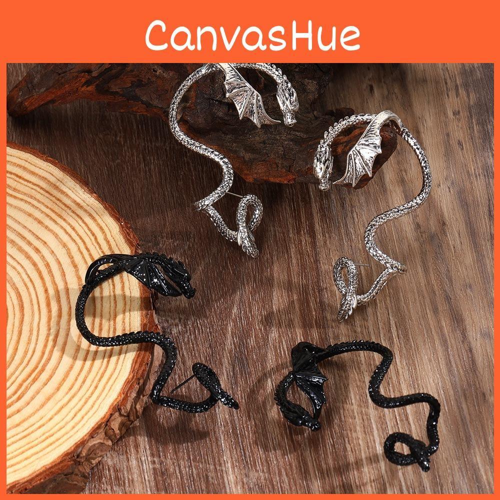 Vintage Dragon Animal Alloy Earrings With Electroplating For Women Wear Party