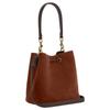 Coach Rowan 23 Wildleder Kordelzug Beuteltasche Damen Handtaschen Braun CCC78-IME0S