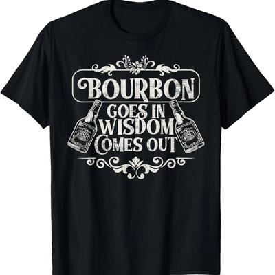 Funny Whiskey Bourbon Drinking Gift Design for Whisky Fans T-Shirt