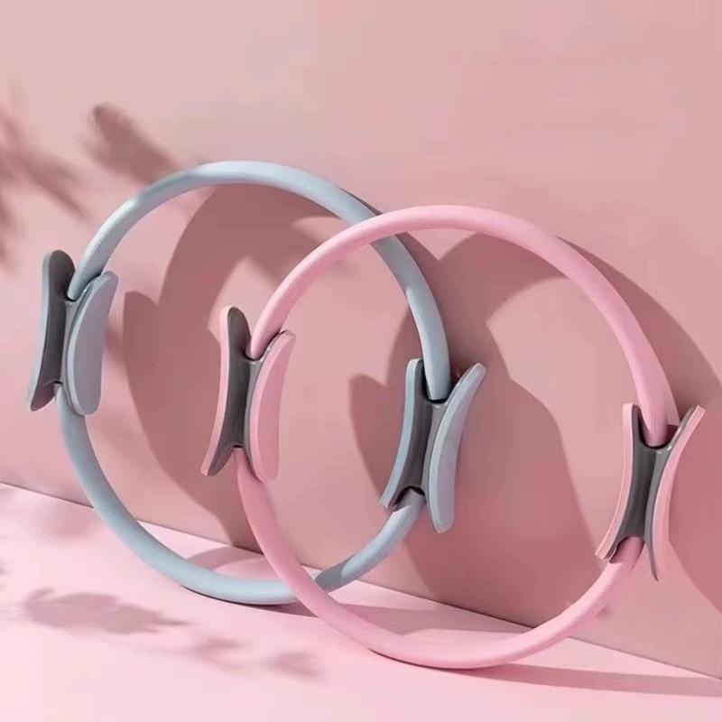 1 Stück Umweltfreundlicher Leichter Fitnessreifen Formgebender Glasfaser-Pilatesring Langlebiger Anti-Rutsch-Griff Yoga-Ring Trainingsgerät