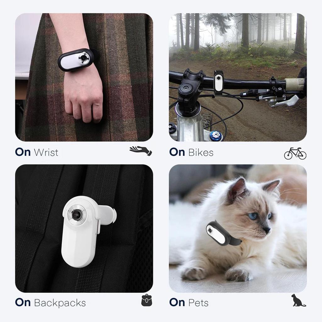 1080P Pet Camera Collar Cat Collar Camera 90 Degrees  Wide Angle Dog Collar Camera Mini Sports Camera