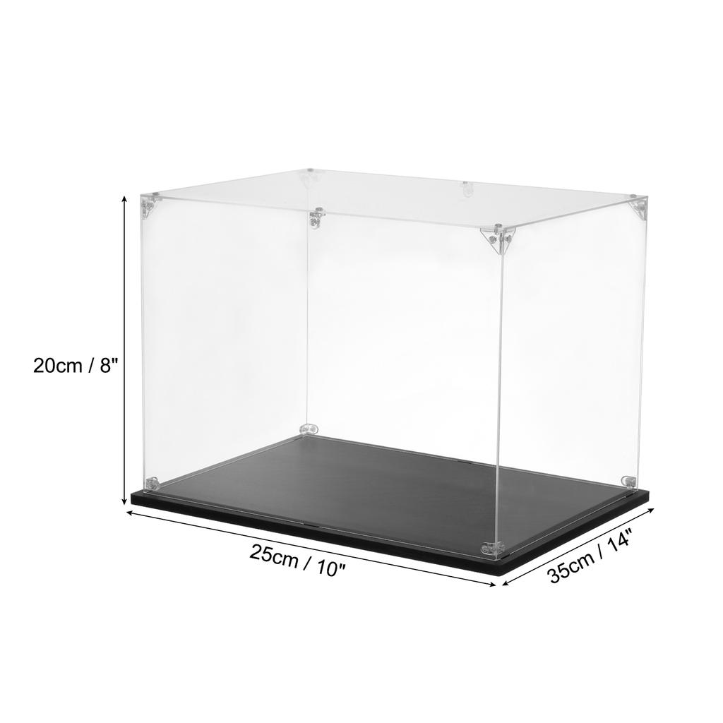 Acrylic Display Case Clear Display Box Show Case Assemble Dustproof Display Box Storage Organizer for Collectibles Action Figure