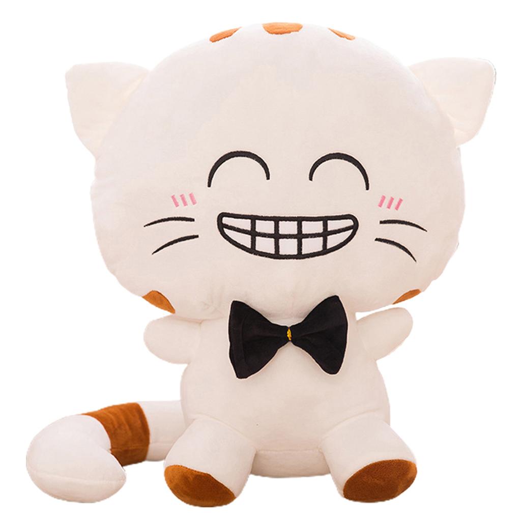 Adorable Cartoon Cat Shape Stuffed Plush Doll Soft Plush Toy Sofa Car Decorative Ornament Birthday Gift