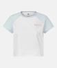 DESCENTE Women'S Cooling Semi-Crop Raglan Short Sleeve T-Shirt Light Blue Sr122Pts33