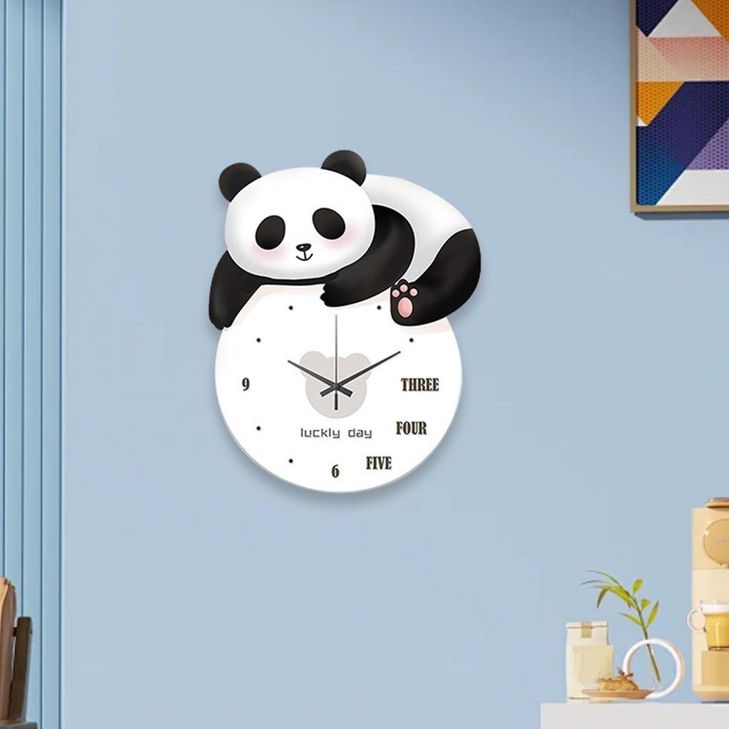 Animal Wall Clock Cartoon Home Decor Animal Collection Adorable Wall Hanging Clock for Bedroom Nursery Office Farmhouse Kitchen