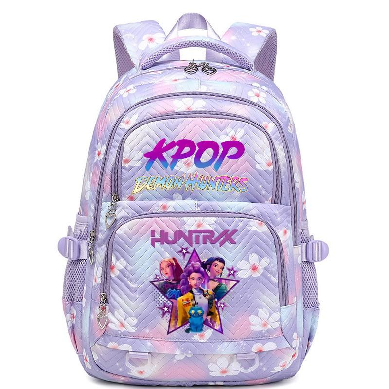 Anime-Druck Stilvoller Unisex-Schulrucksack für Teenager Nylon Wasserdicht 13-Zoll Laptopfach 20-35L Fassungsvermögen