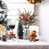 1PC Artificial Plants Pine Needles Leaves with Pinecones and Red Berries Christmas Decoration Home Table Party Decor