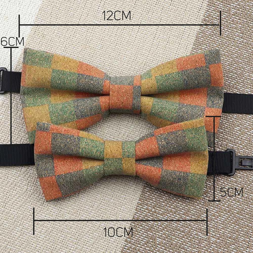 1PC, Fashion Bow Shape Bow Tie, Double Layer, Wood, Gentleman,Handmade, Butterfly,