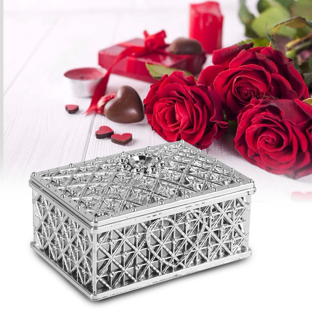 12PCS Square Treasure Chest Shape Candy Boxes Wedding Favor Party Hollow Plastic Candy Gift