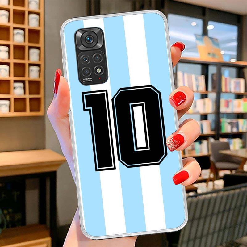 FootBall SuperStar Number C 7 10 Cover Phone Case For Xiaomi Redmi Note 15 14 13 12 11 10 Pro Plus 14S 12S 11S 11T 11E 10S Soft