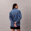 Calvin Klein Vintage Casual Commuter Loose Cotton Denim Shirt Women shirts 47D758G