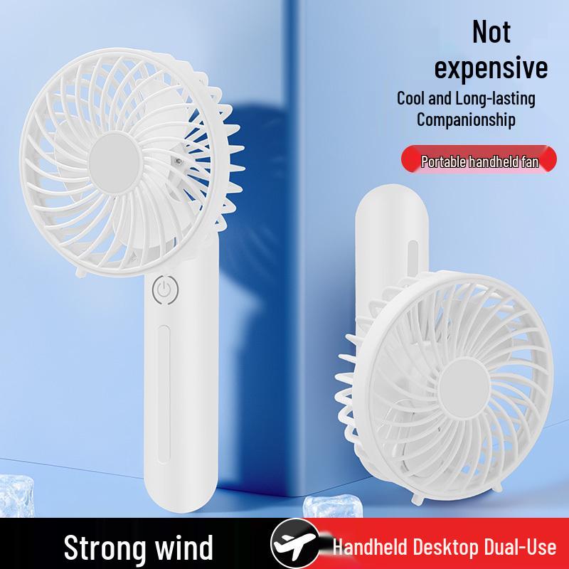 Portable Mini Foldable USB Fan: Silent, Strong Wind, Ideal for Dorms & Offices