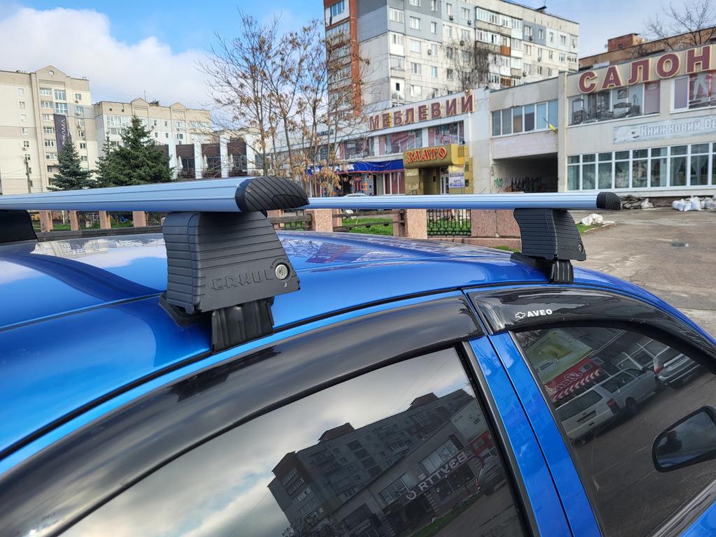 

Перемички на гладкий дах (2 шт, Asaf V4) для Chevrolet Aveo T250 2005-2011 рр.