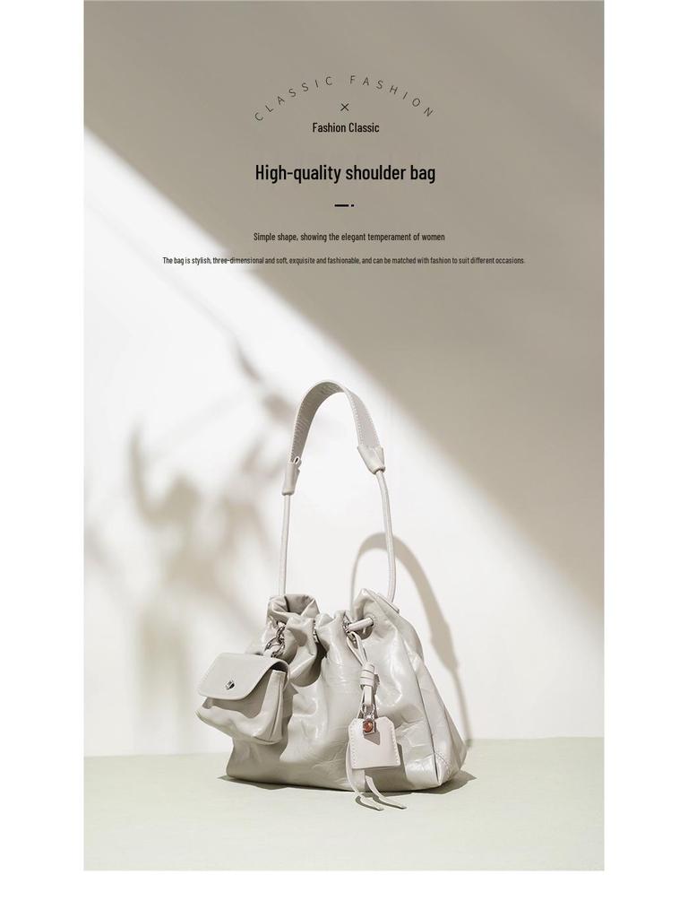 2025 Women's High-End Genuine Leather Cloud Shoulder Bag