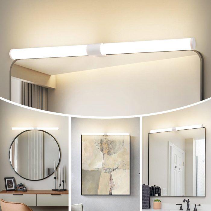 Applique murale LED miroir - NETTLIFE - 60 cm - Blanc - 8 W - 4000 K