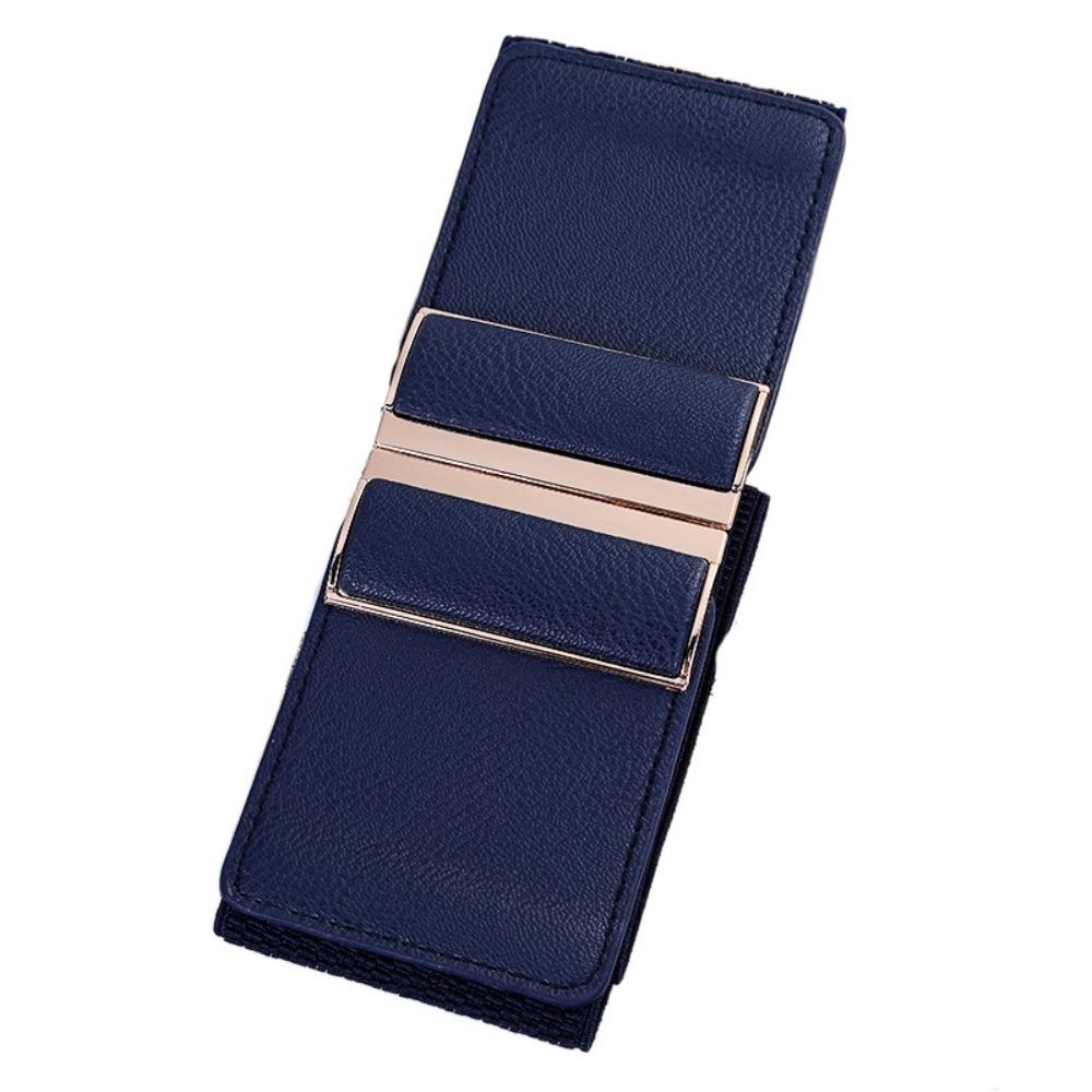 Waist Defining Elastic Wide Belts Solid Color Dress Belt Stretch Waistband  Coat Accessories