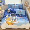40S Percale Cotton School Pupil Space Dream Bedding Set duvet cover pillow case Single Full King Bed Linen Set