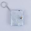 Mini 1-2 Inch Photo Album with Keychain and Stickers for Children's Memories
