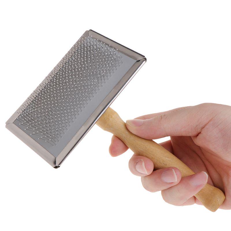 Pet Grooming Comb Shedding Hair Remove Brush Handle Slicker Dog Supply wholesales