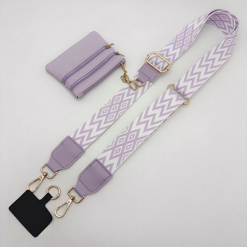 Unisex Mobile Phone Strap One Shoulder Crossbody Adjustable Removable Wrist Strap with Small Bag Lanyard Strap Bag Accessories