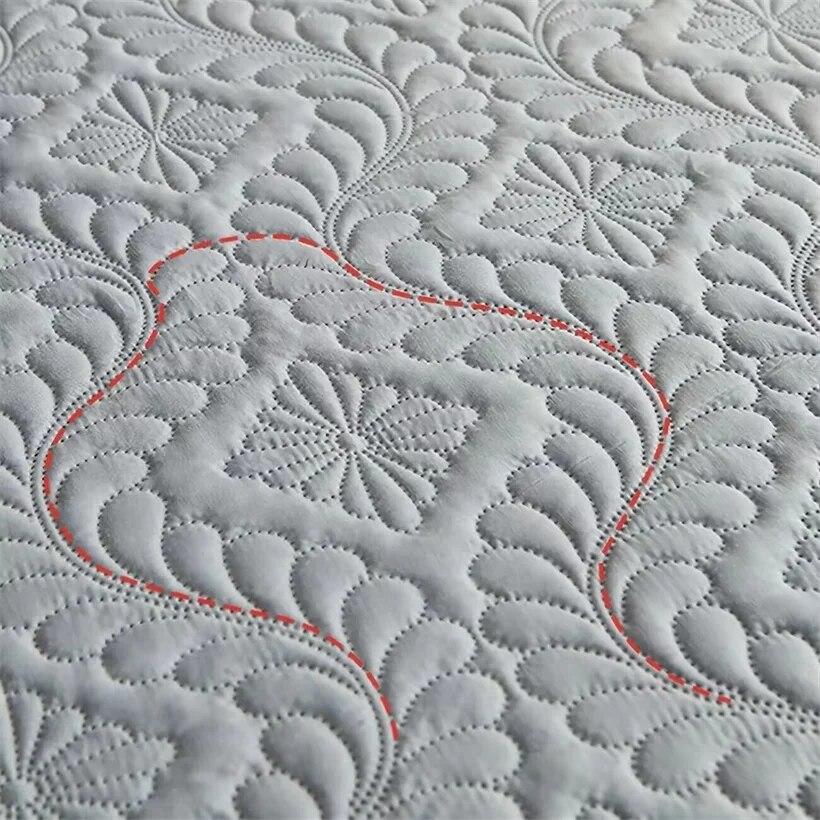 Gesteppter wasserdichter Matratzenbezug, geprägte Bettwäsche, Matratzenschoner, milben- und antibakteriell, Spannbettlaken, ohne Kissenbezug