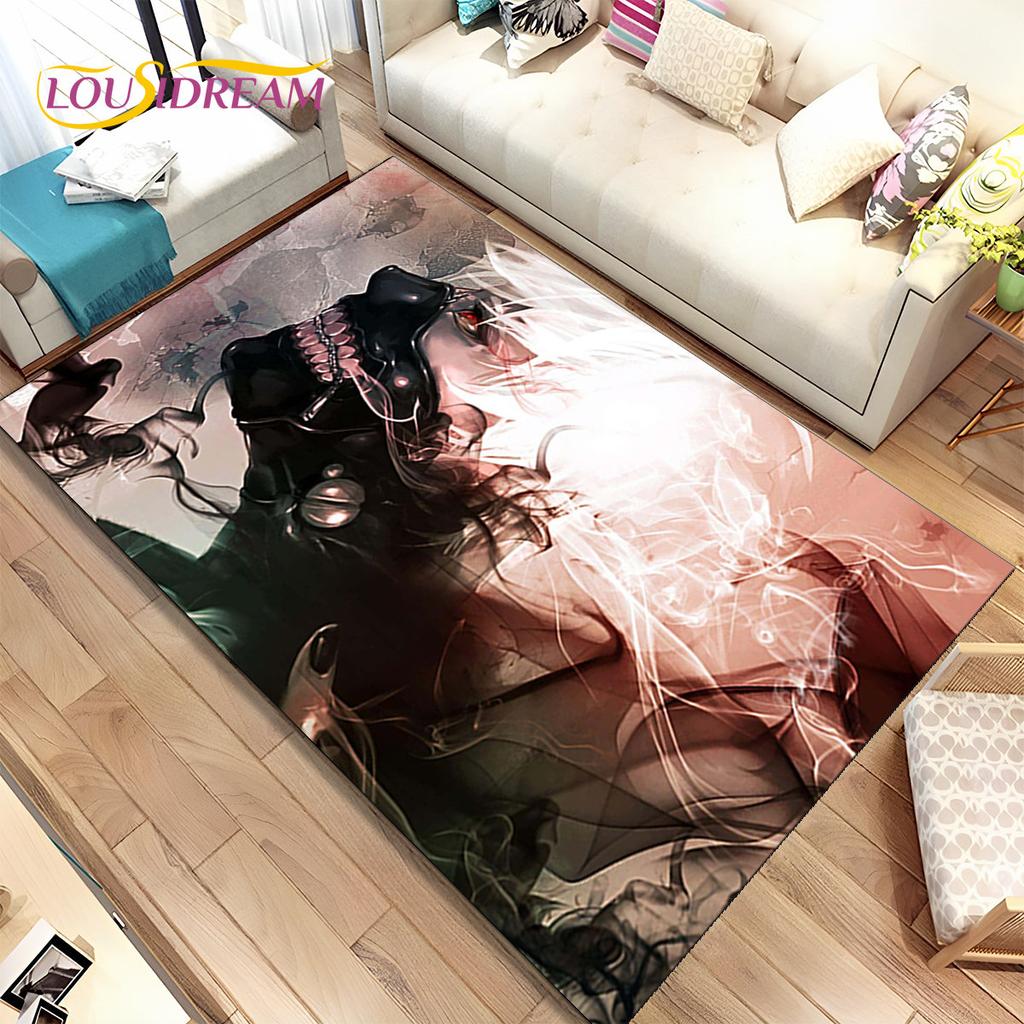 Japan Anime Tokyo Ghoul Cartoon Area Rug,Carpet for Home Living Room Bedroom Sofa Doormat Kitchen Decor,kids Non-slip Floor Mat