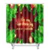 Christmas Shower Curtain Floor Mat Combination Four-Piece Set Bathroom Toilet Carpet Shower Room Mat Foot Mat
