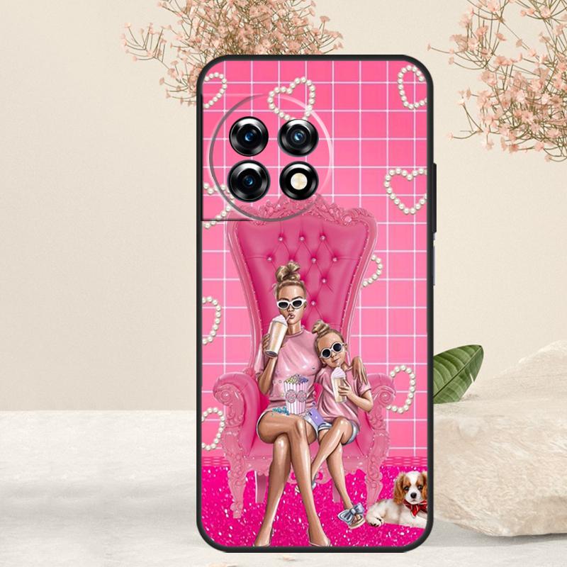 Super Mom Baby Girl Son Daughter Case For OnePlus 15 R 13T 13 13R 12 12R 11 10R 10T 10 Pro Nord 5 CE 4 2 3 Lite N20 N30 Cover