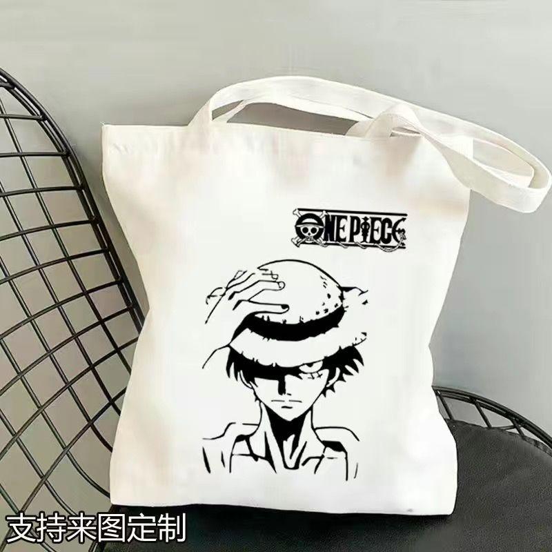 Japan cartoon comics One Piece Student Canvas Bag Large Capacity Study Bag Anime-Style Shoulder Bag 0029