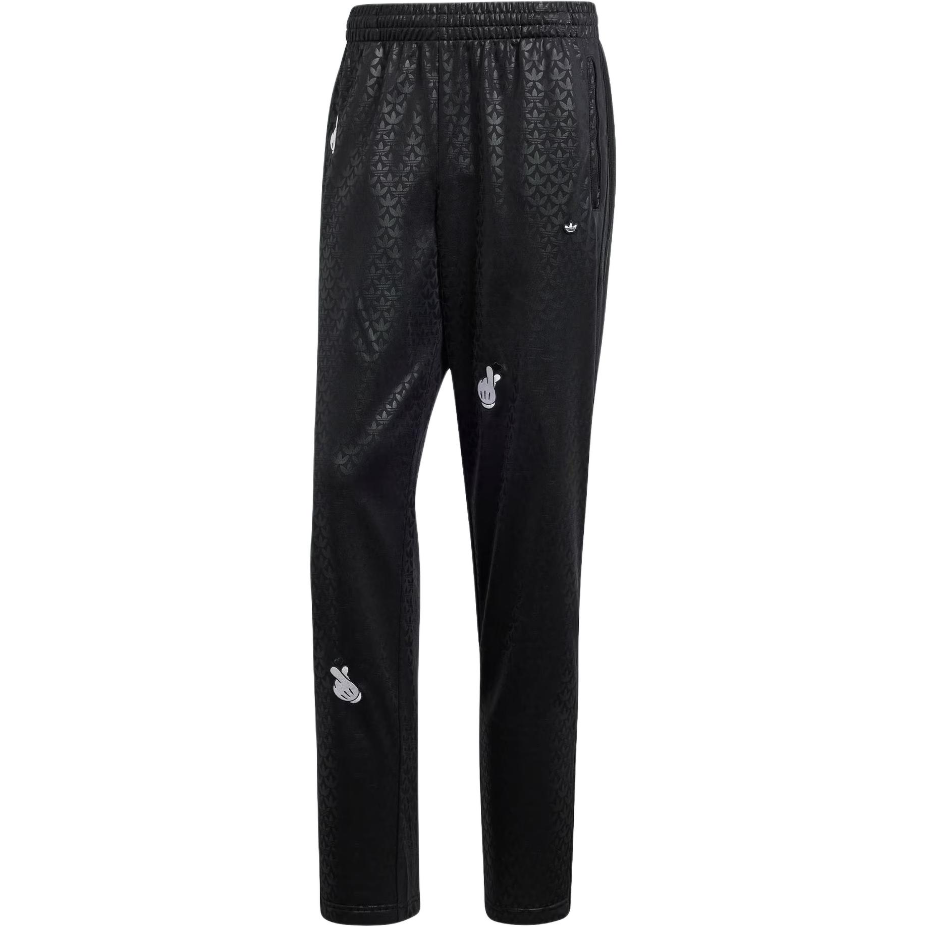 Adidas Mickey Mouse x Originals Embroidered Monogram Firebird Track Pants Unisex Black IY2277 M