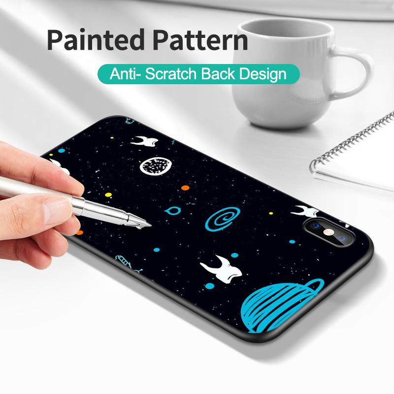 Black Tpu Case For Xiaomi POCO M4 5G M5 M5S 4G Phone Back Cover Dentist Tooth Pattern