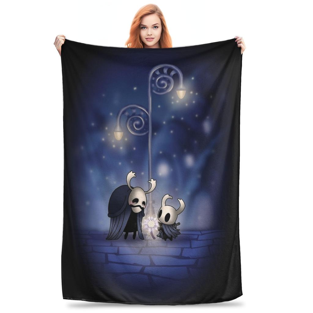 Hollow Knight Silksong Hornet Silksong Aiguille Chasseuse Couvertures Polaire Nouveauté Couvertures Chaudes pour Literie Salon Hiver